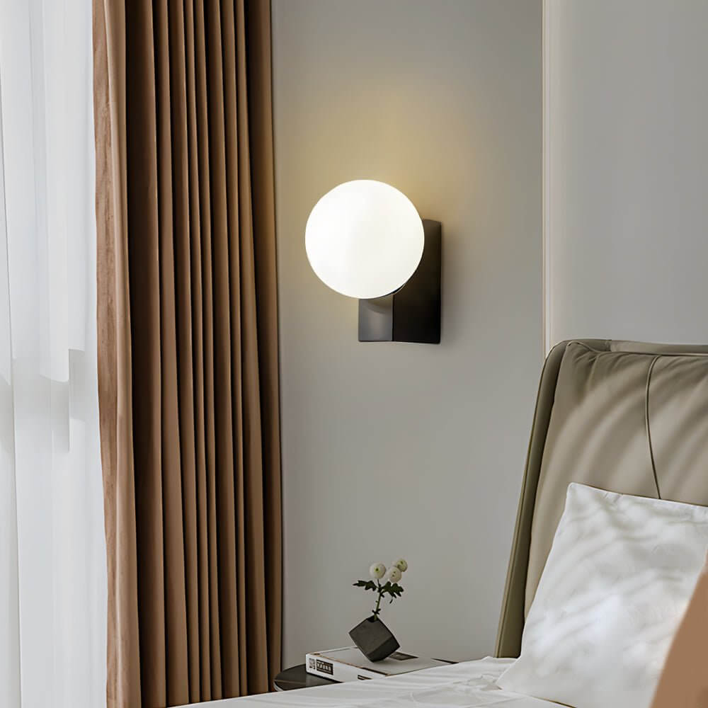 Modern Glass Ball LED Wall Light with Dimmable Feature