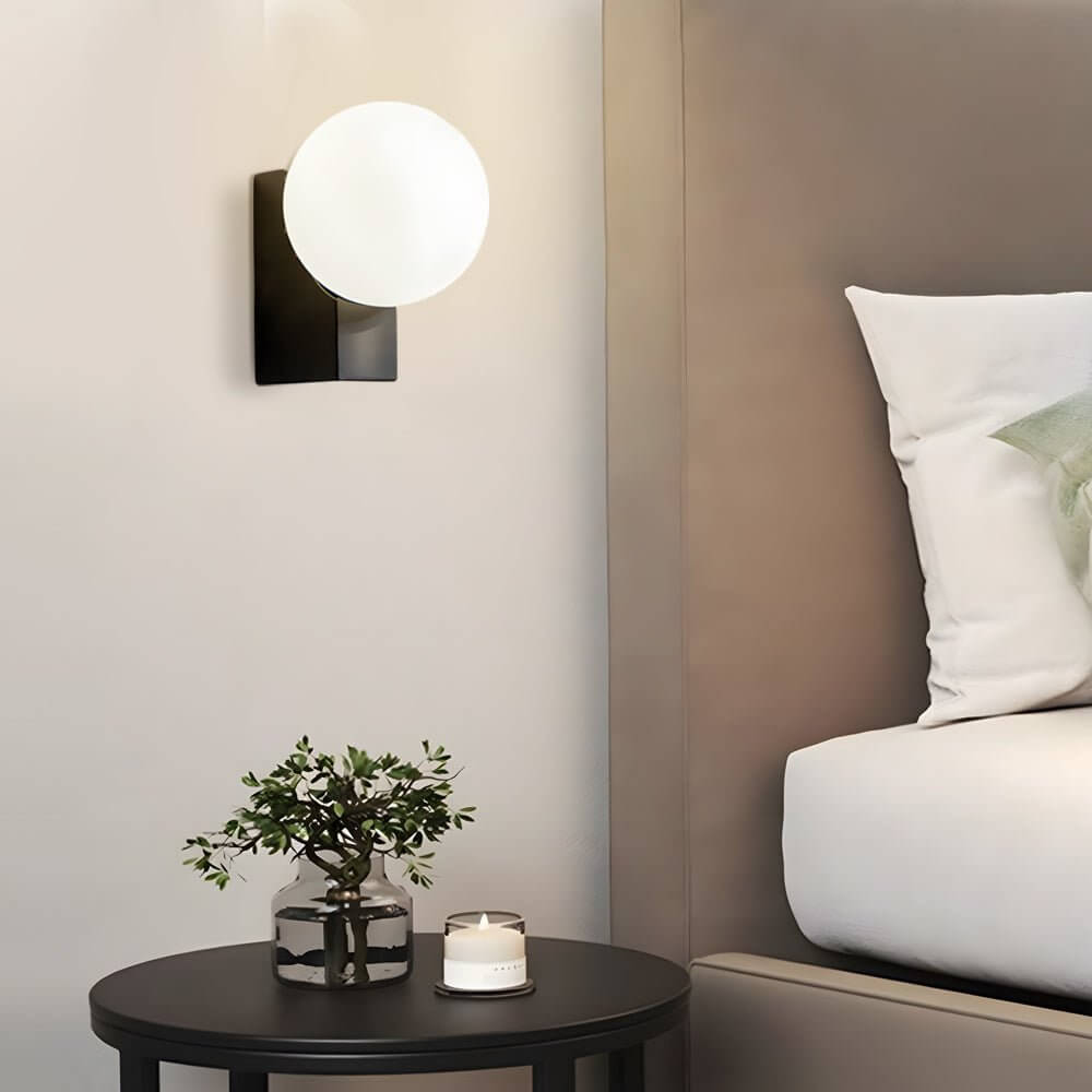 Modern Glass Ball LED Wall Light with Dimmable Feature