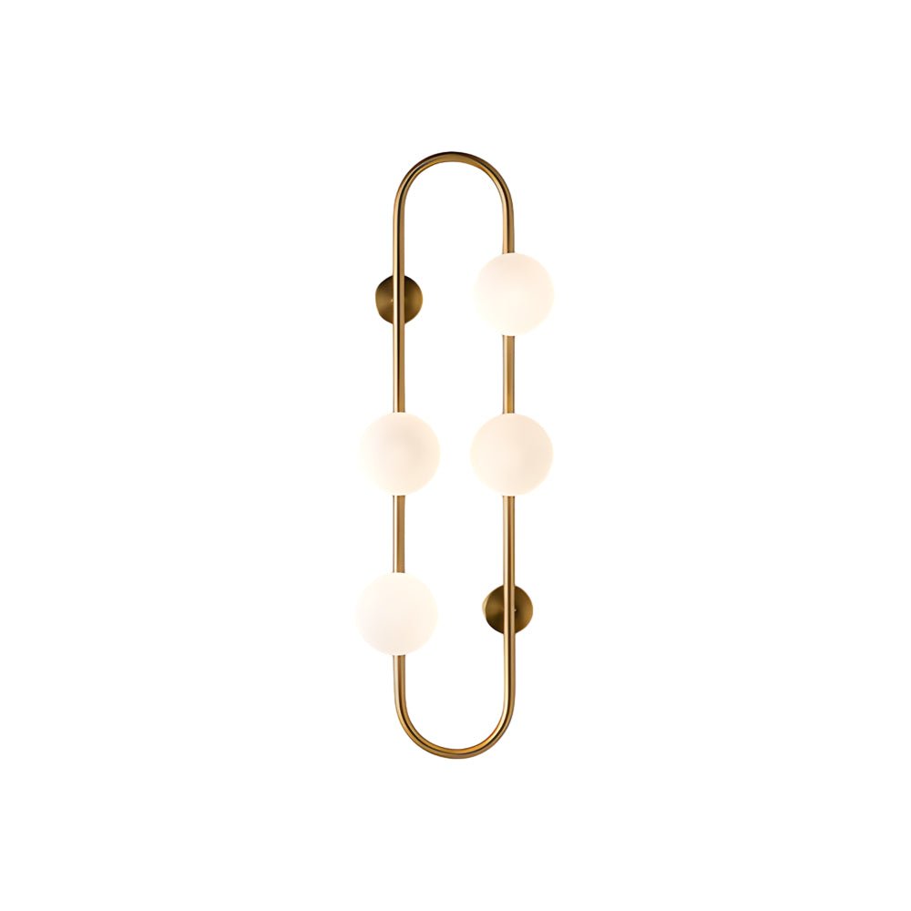 Modern 4-Globe Glass Bubble Wall Sconce with LED Light
