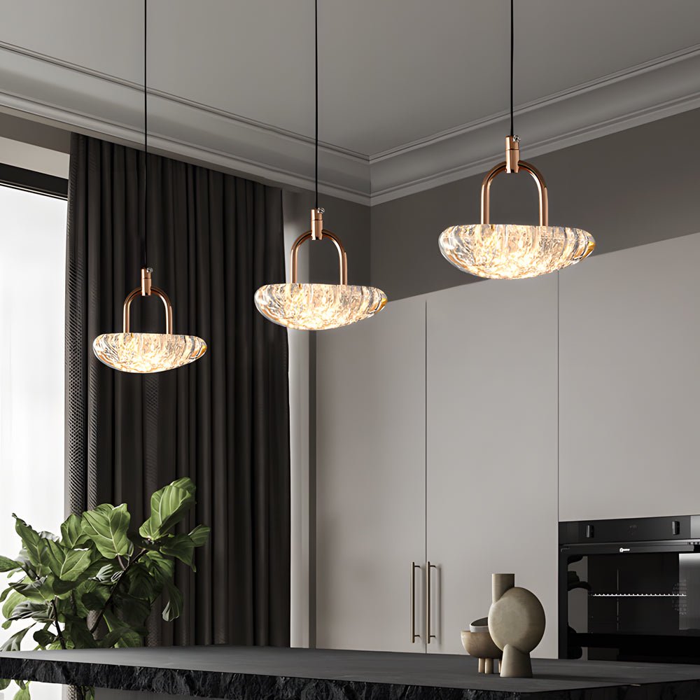 Modern Acrylic Pendant Light with 3-Step Dimming LED