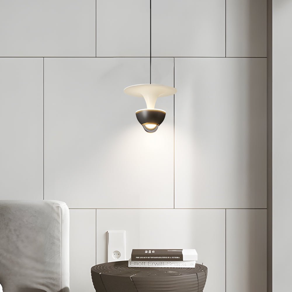 Modern LED Pendant Light with 3-Step Dimming & Adjustable Spotlight