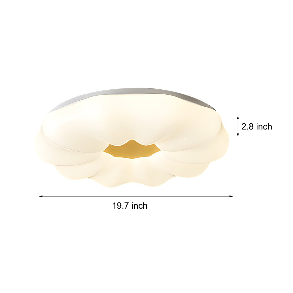 Cloud Flower Modern Flush Mount Ceiling Light - 3-Step Dimming