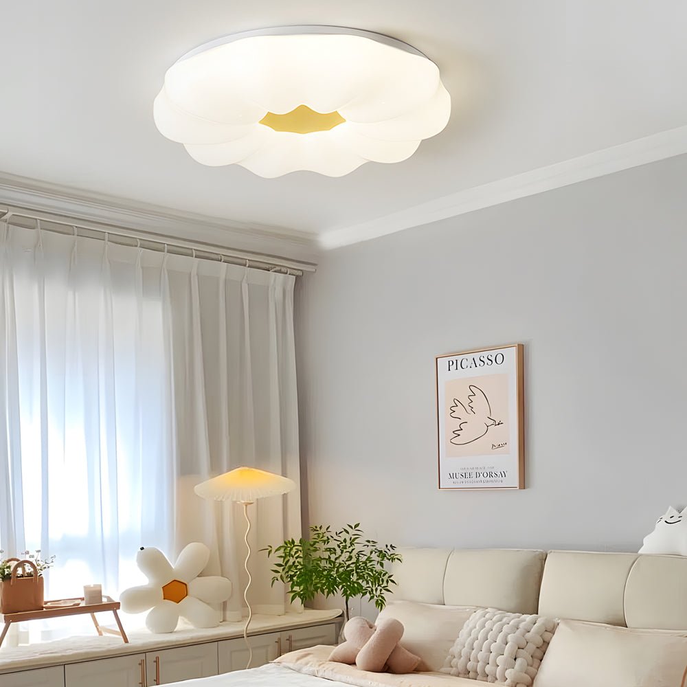 Cloud Flower Modern Flush Mount Ceiling Light - 3-Step Dimming