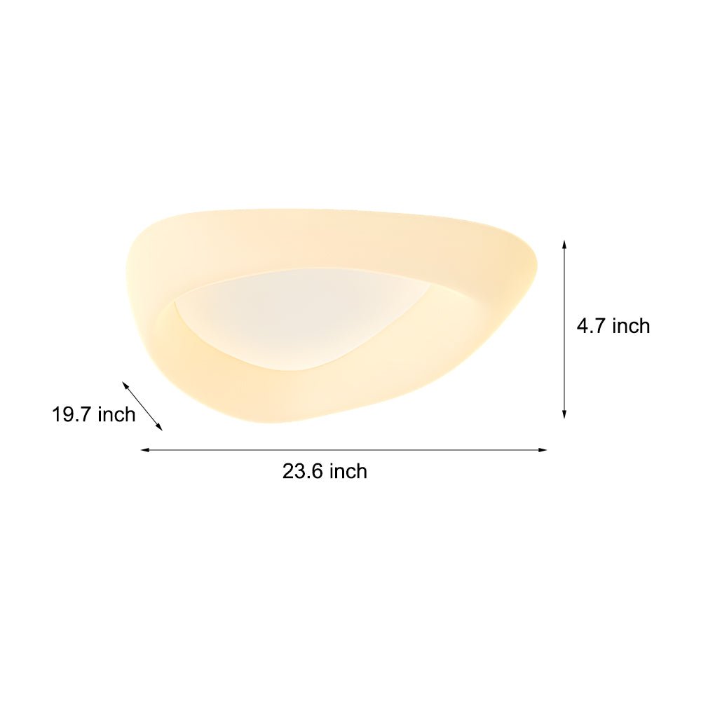 Modern Cobblestone LED Flush Mount Ceiling Light with 3-Step Dimming