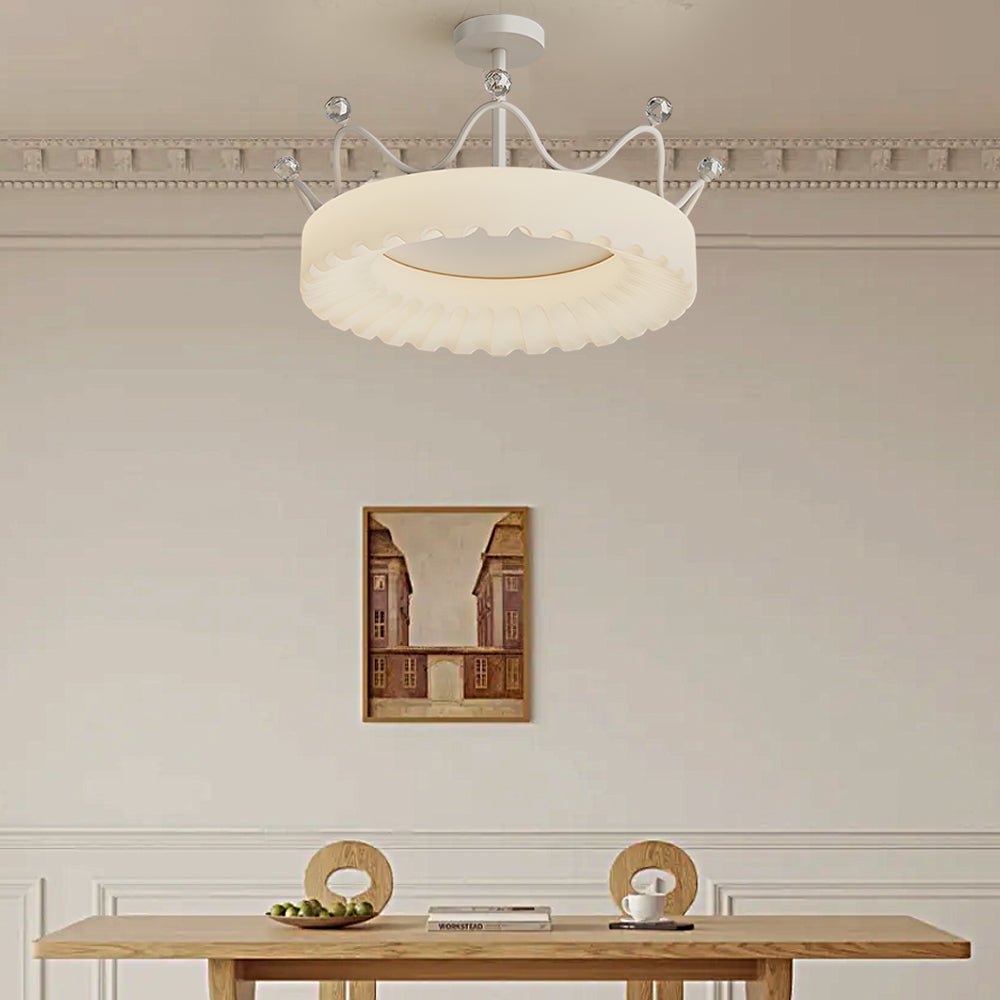 Three-Step Dimming LED Ceiling Light - Modern Iron & Acrylic