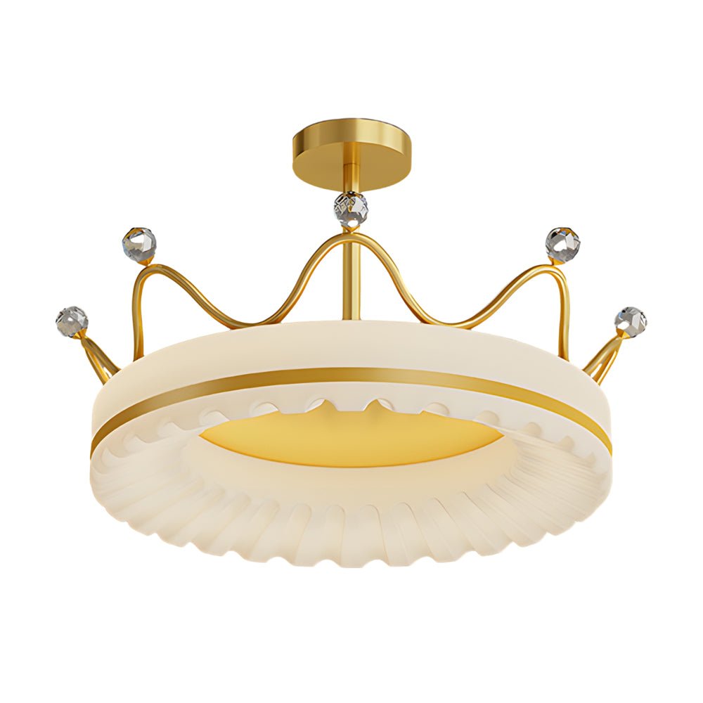 Three-Step Dimming LED Ceiling Light - Modern Iron & Acrylic