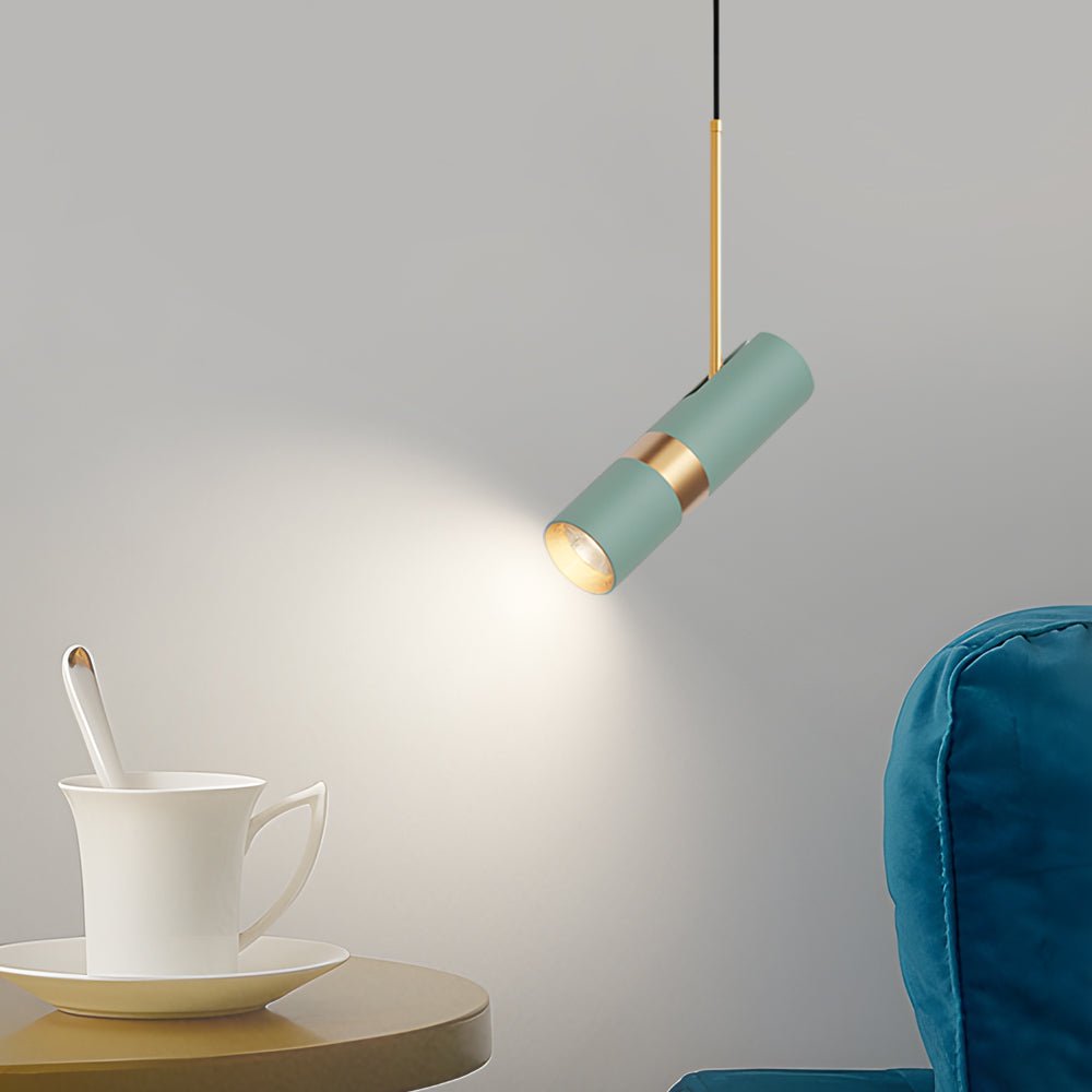 Modern Cylindrical LED Pendant Light with 3-Step Dimming