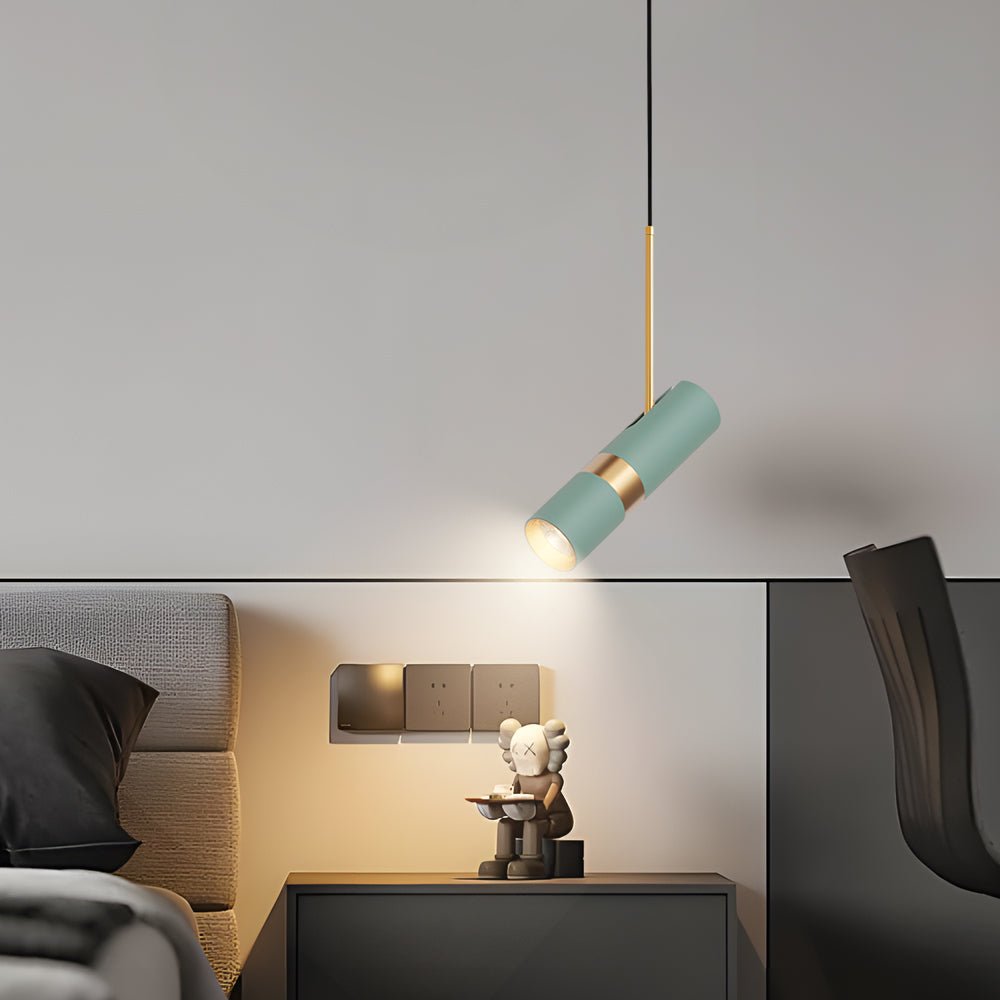 Modern Cylindrical LED Pendant Light with 3-Step Dimming
