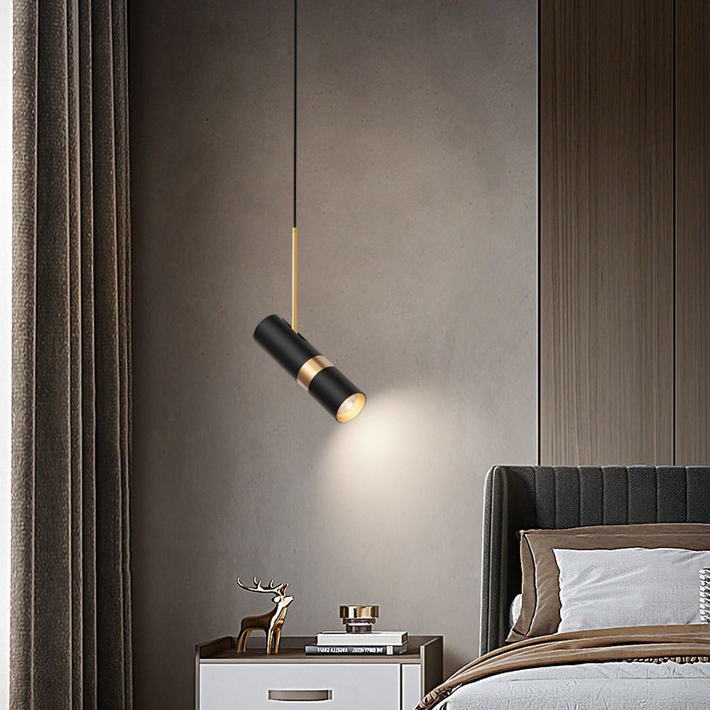 Modern Cylindrical LED Pendant Light with 3-Step Dimming