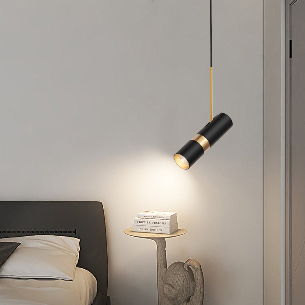 Modern Cylindrical LED Pendant Light with 3-Step Dimming