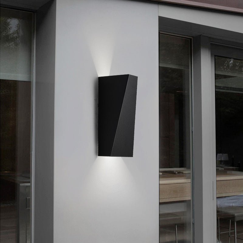 Modern Geometric LED Wall Sconce with Up Down Lighting