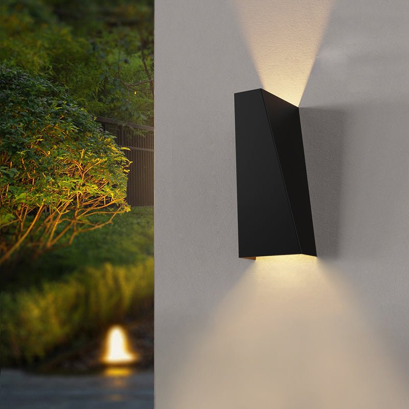 Modern Geometric LED Wall Sconce with Up Down Lighting
