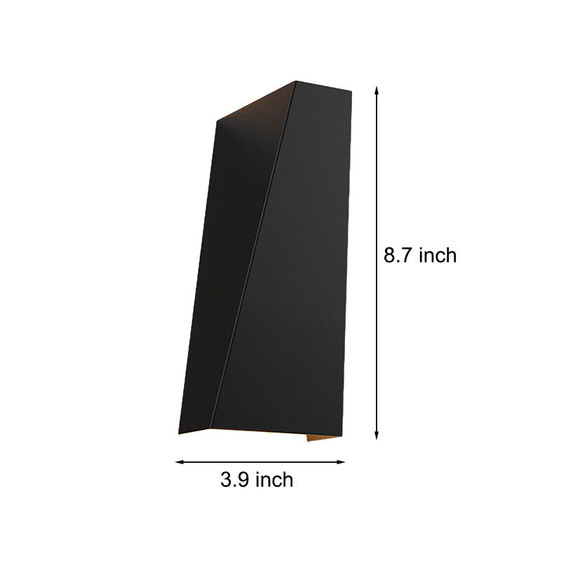 Modern Geometric LED Wall Sconce with Up Down Lighting