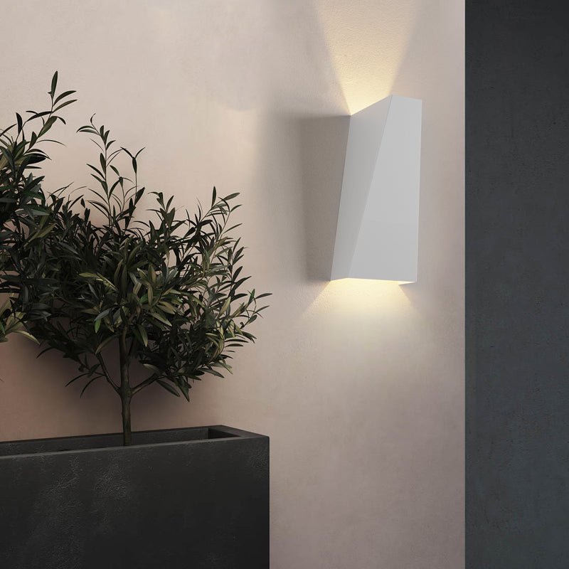 Modern Geometric LED Wall Sconce with Up Down Lighting