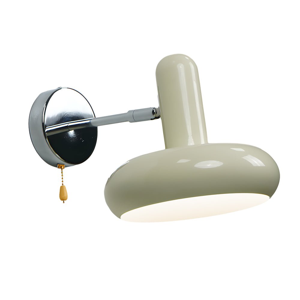 Modern Glass Swing Arm Dimmable Wall Lamp with Remote Control