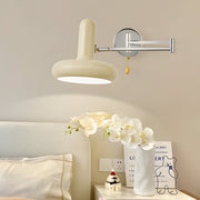 Modern Glass Swing Arm Dimmable Wall Lamp with Remote Control