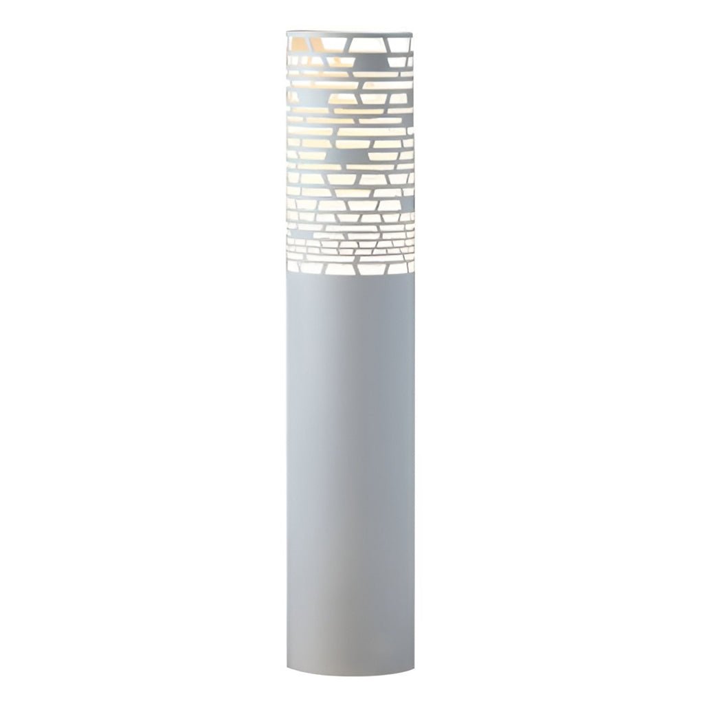 Hollow Mesh LED Cylinder Light Freestanding Outdoor Garden Lamp