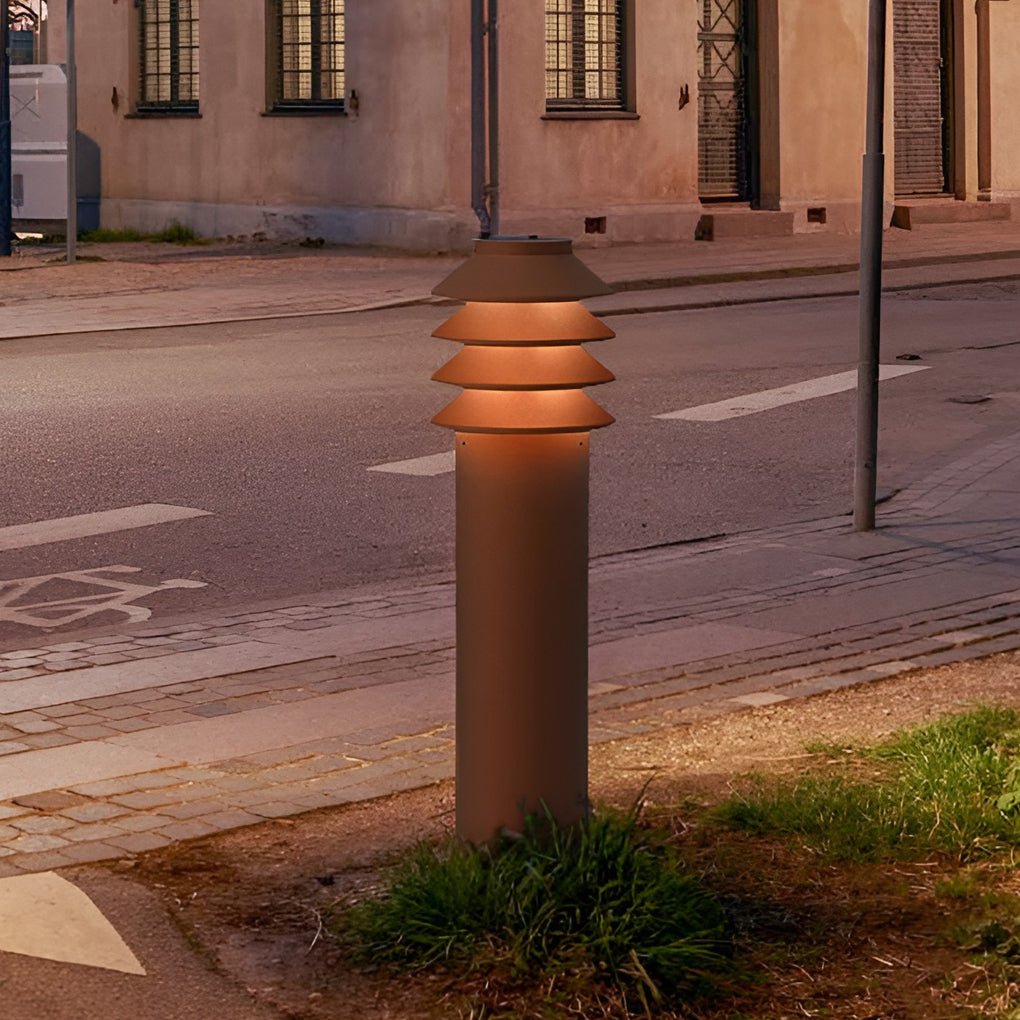 Modern Aluminum LED Outdoor Cylinder Light for Garden & Pathway