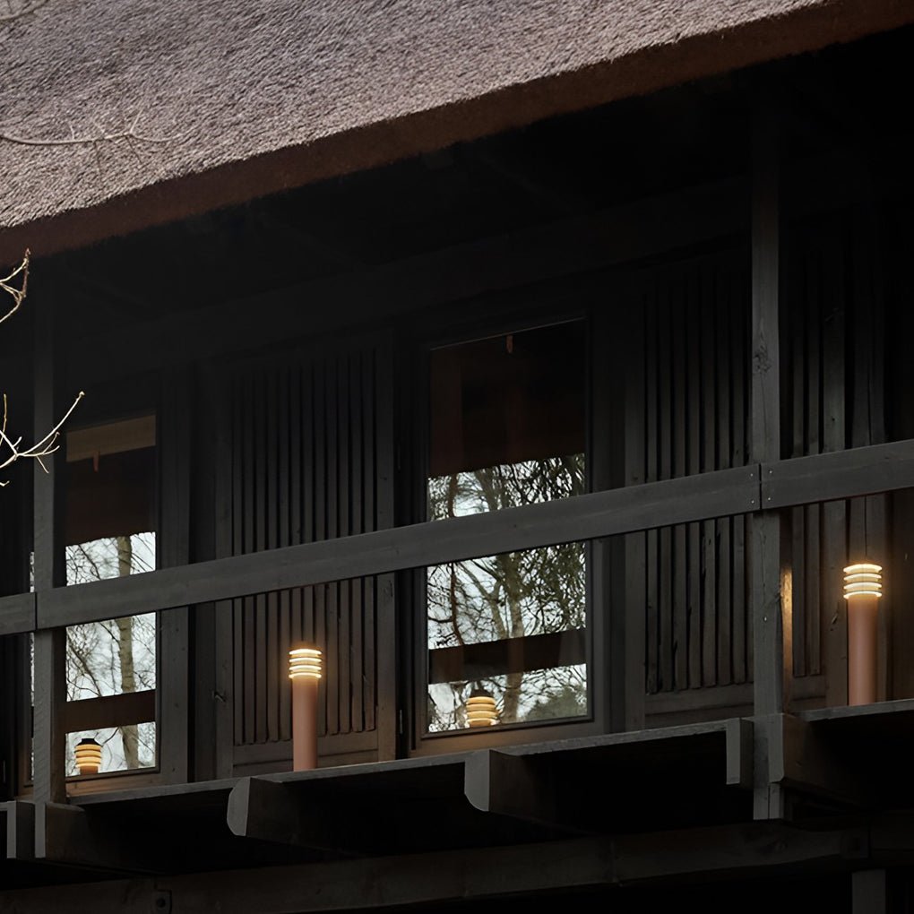 Modern Aluminum LED Outdoor Cylinder Light for Garden & Pathway
