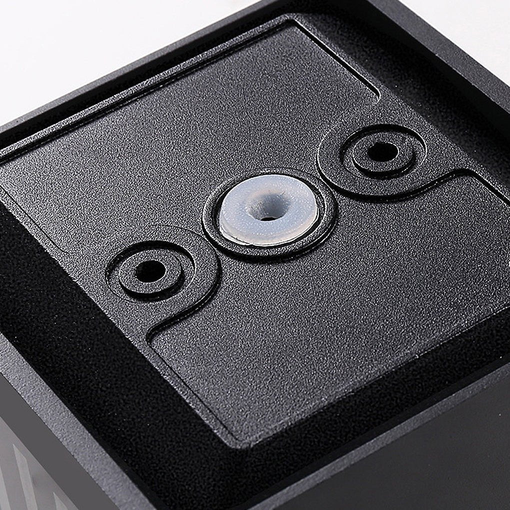 LED Up Down Outdoor Wall Light Industrial Black Aluminum Sconce