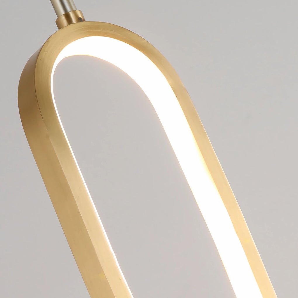 Lotus Flower Modern Pendant Light with LED Ring Design