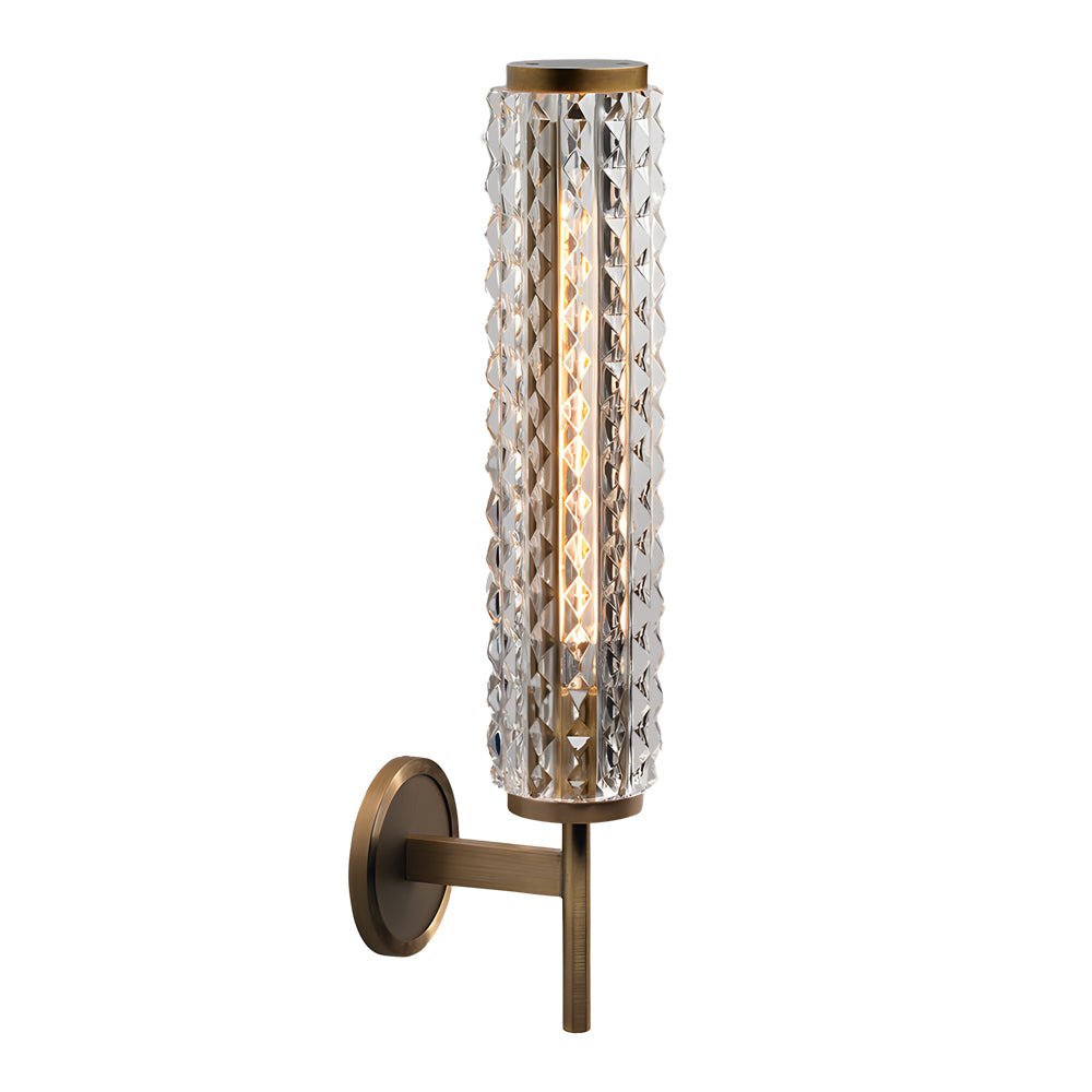 Modern Glass Copper Wall Sconce - E14 Hardwired Indoor Lighting