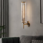 Modern Glass Copper Wall Sconce - E14 Hardwired Indoor Lighting