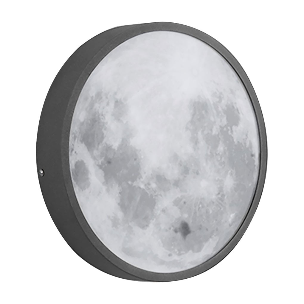 Moon Design Outdoor Waterproof LED Wall Light