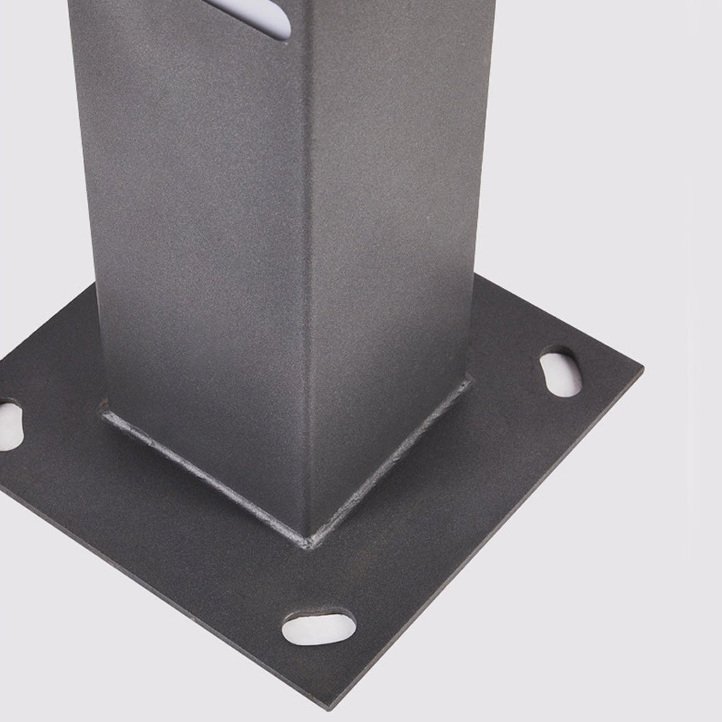 Modern Rectangular Outdoor Bollard Light - Stainless Steel & Acrylic