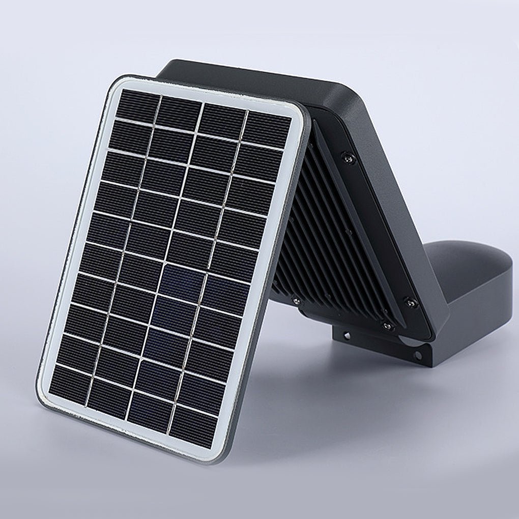 Solar LED Outdoor Wall Sconce – Industrial Aluminum Design