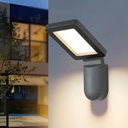 Solar LED Outdoor Wall Sconce – Industrial Aluminum Design