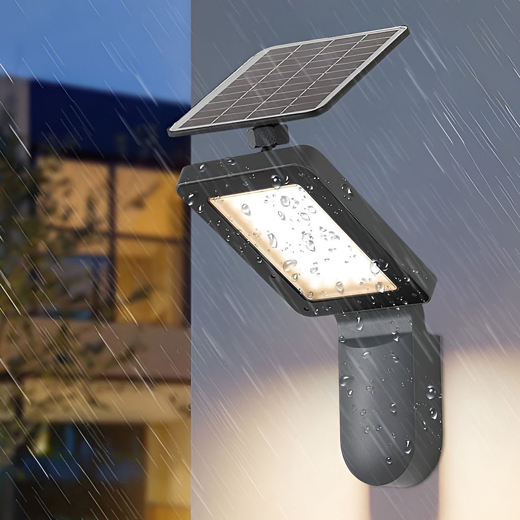 Solar LED Outdoor Wall Sconce – Industrial Aluminum Design
