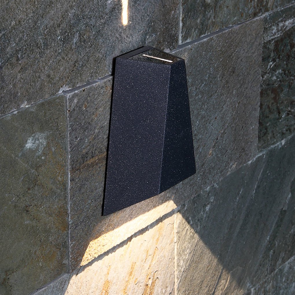 Modern Black LED Up Down Wall Light Waterproof Outdoor Sconce