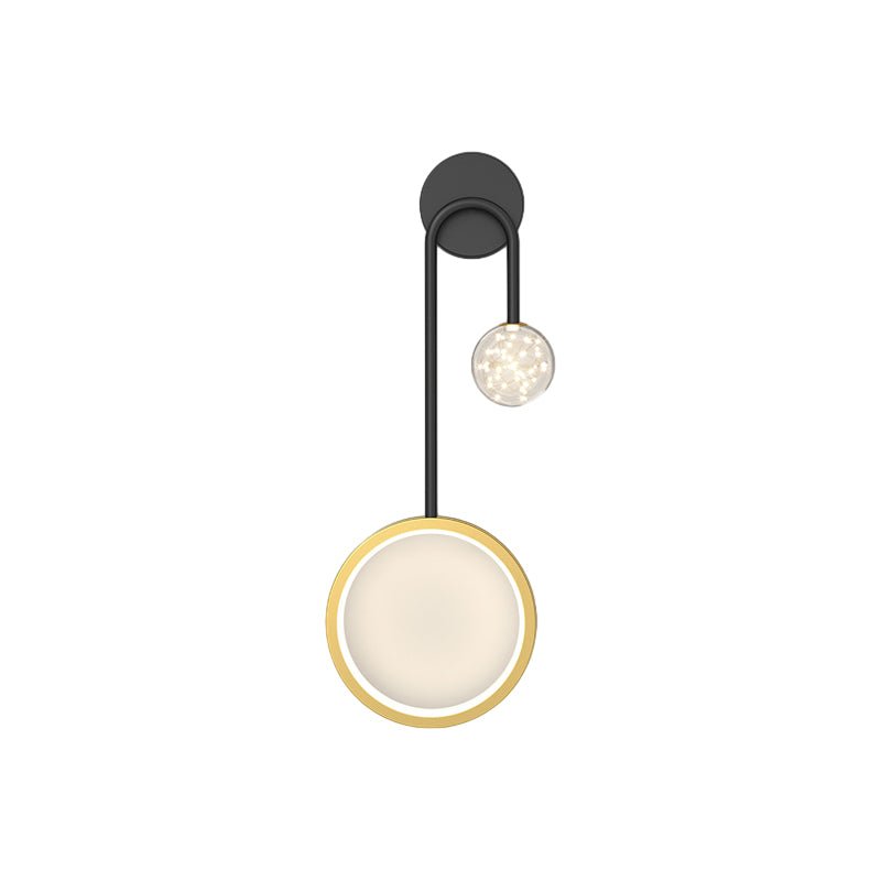 Modern LED Wall Sconce with Three-Step Dimming and Spotlight
