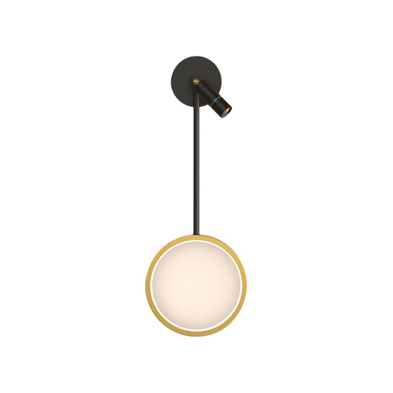 Modern LED Wall Sconce with Three-Step Dimming and Spotlight
