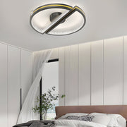 Modern LED Semicircle Ceiling Light with Three-Step Dimming