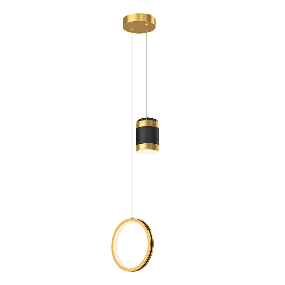 Starry Projection Ring Pendant Light Modern LED 3-Step Dimming