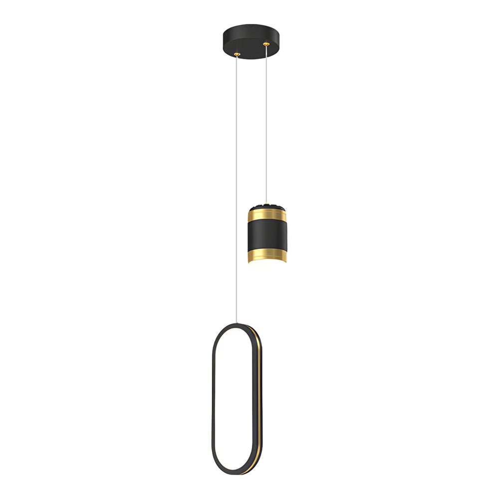 Starry Projection Ring Pendant Light Modern LED 3-Step Dimming