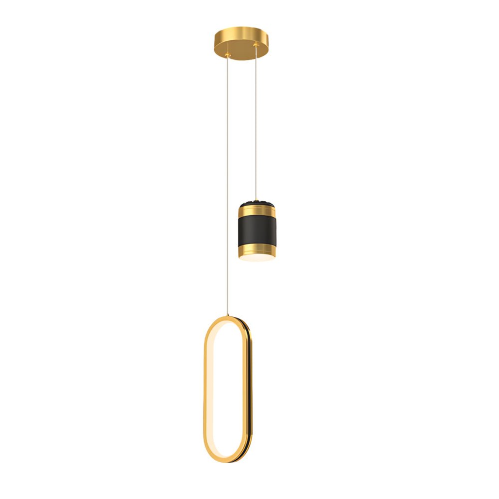 Starry Projection Ring Pendant Light Modern LED 3-Step Dimming