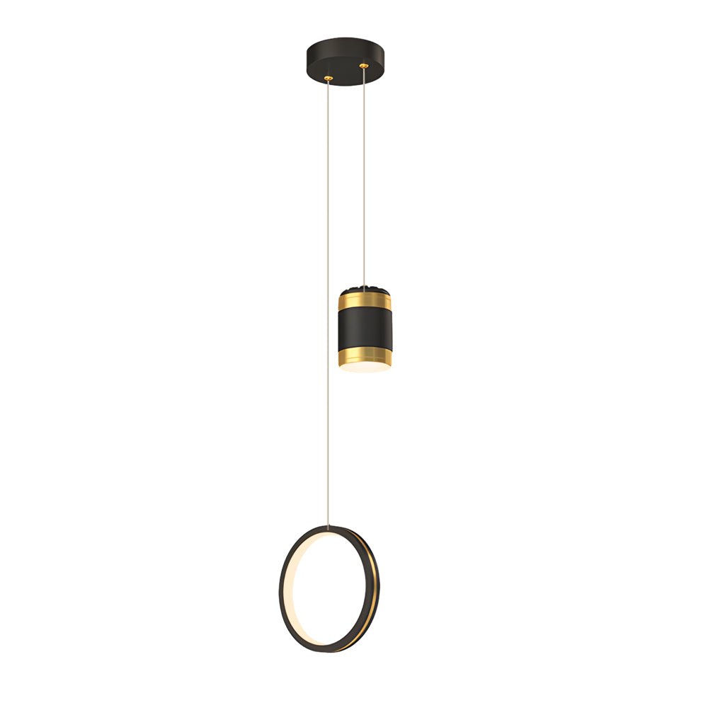 Starry Projection Ring Pendant Light Modern LED 3-Step Dimming