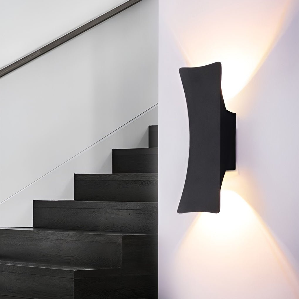 LED Outdoor Wall Light – Up Down Arc Design – Aluminum IP65