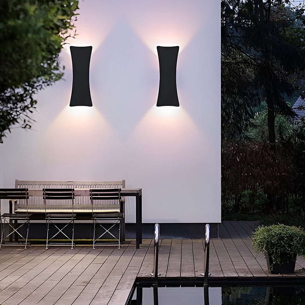 LED Outdoor Wall Light – Up Down Arc Design – Aluminum IP65