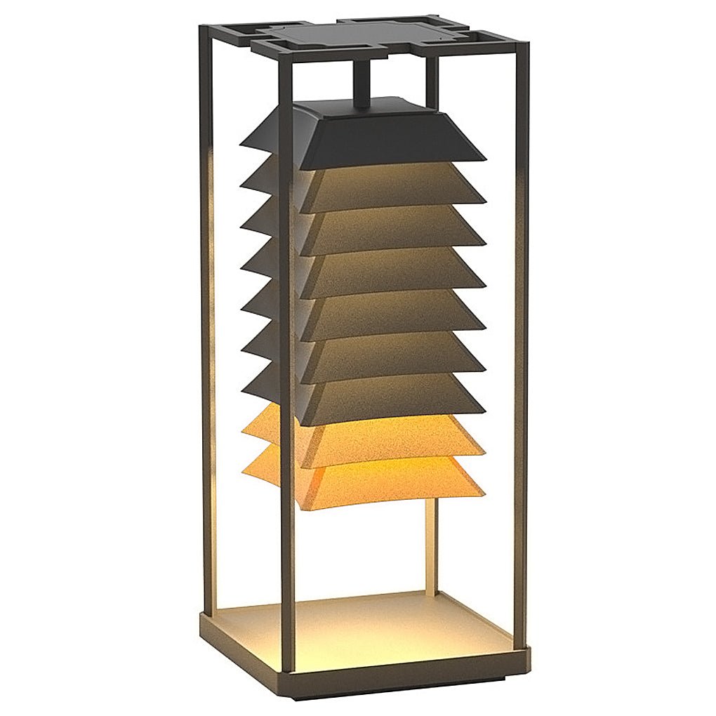 Layered LED Pillar Light – Waterproof Outdoor Garden Lamp