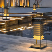 Layered LED Pillar Light – Waterproof Outdoor Garden Lamp