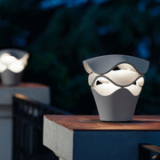 Layered Floral Design Outdoor LED Landscape Light | Die-Cast Aluminum