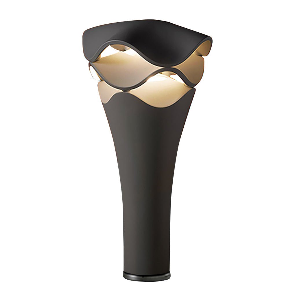 Layered Floral Design Outdoor LED Landscape Light | Die-Cast Aluminum