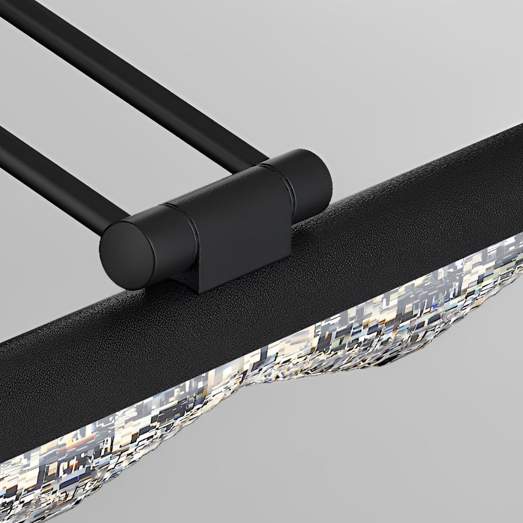 Modern LED Vanity Light with Multi-Faceted Prismatic Acrylic Shade