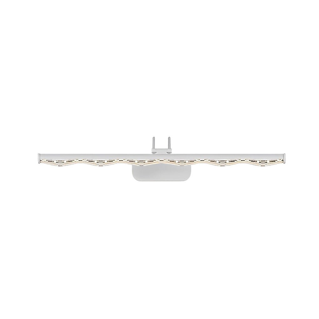 Modern LED Vanity Light with Multi-Faceted Prismatic Acrylic Shade
