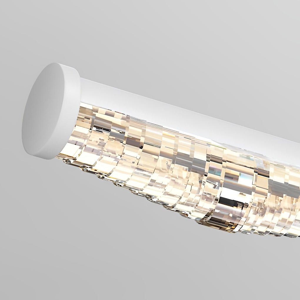 Modern LED Vanity Light with Multi-Faceted Prismatic Acrylic Shade