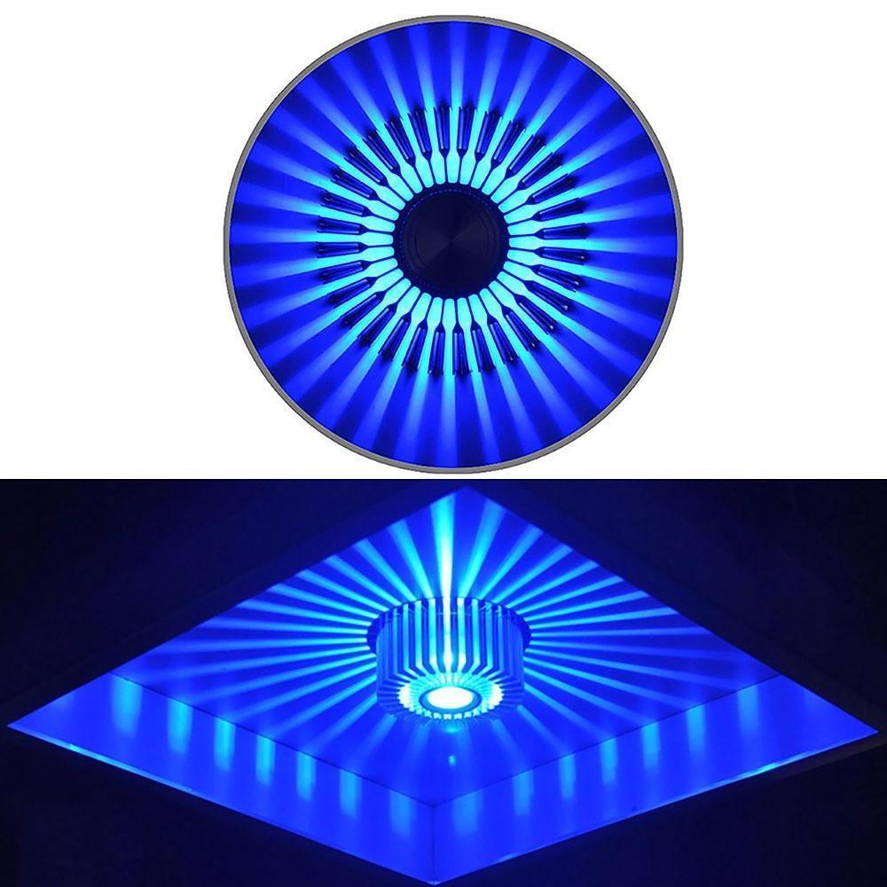 Modern Geometric Metal Flush Mount LED Ceiling Light